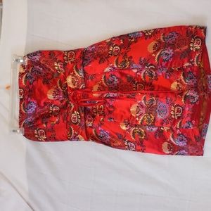 Asian-design Mini Dress, Strapless, Sz 8, NWOT